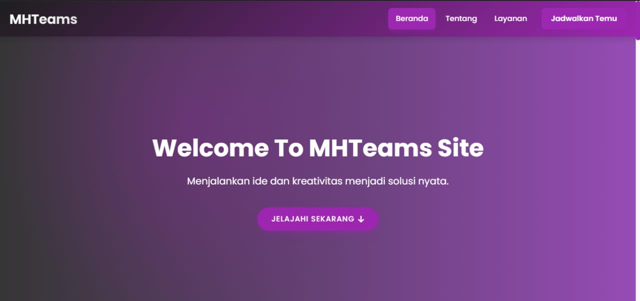 MHTeams â€“ Creative & Tech Team Website